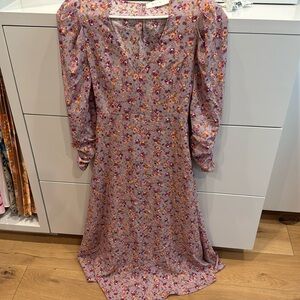 ASTR the Label In Bloom floral midi dress